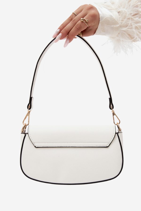 White Everyday Handbag in Casual Handbags, Shoulder Bags with Width, Bottom Width and Height