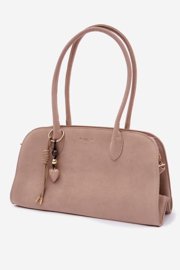 Beige Everyday Handbag in Casual Handbags, Shoulder Bags with Width, Bottom Width and Height