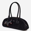 Black Everyday Handbag in Casual Handbags, Shoulder Bags with Width, Bottom Width and Height