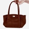 Brown Everyday Handbag in Casual Handbags, Shoulder Bags with Width, Bottom Width and Height