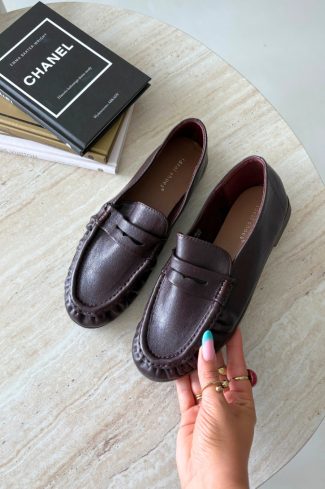Red Mocassin in Moccasins, Loafers with Fabric, Footbed, Upper Height and Heel Height