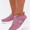 Pink Platform Sneakers in Women`s Athletic Shoes, Trainers, Sneakers with Fabric, Footbed, Upper Height and Platform Height
