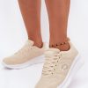 Beige Platform Sneakers in Women`s Athletic Shoes, Trainers, Sneakers with Fabric, Footbed, Upper Height and Platform Height