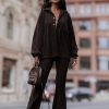 Brown Set in Pants, Trousers, Shorts with Cotton and Spandex