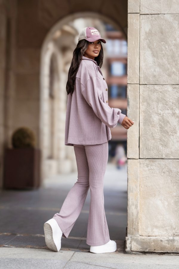 Violet Set in Pants, Trousers, Shorts with Cotton and Spandex