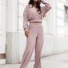 Violet Set in Pants, Trousers, Shorts with Cotton and Spandex