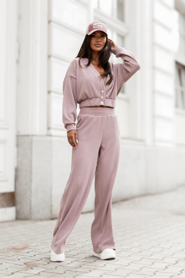 Violet Set in Pants, Trousers, Shorts with Cotton and Spandex