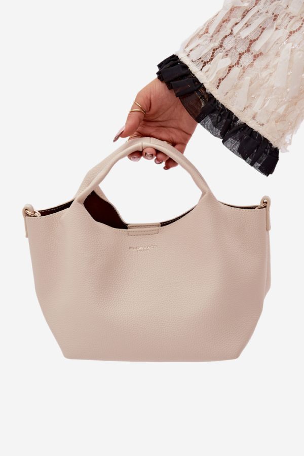 Beige Everyday Handbag in Casual Handbags, Shoulder Bags with Width, Bottom Width and Height