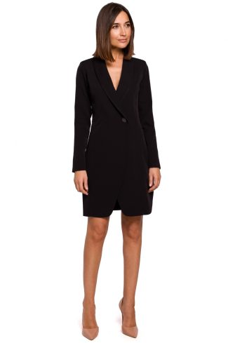 871744.jpg Black Daydress in Day Dresses with Spandex and Polyester
