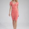 Pink Daydress in Day Dresses with Spandex and Viscose