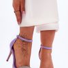 Violet Heel Sandals in Sandals & Flip-Flops For Women with Fabric, Footbed and Heel Height